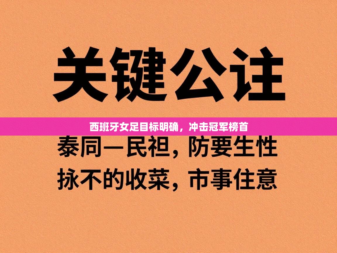 开云体育app下载官网-西班牙女足目标明确，冲击冠军榜首  第3张